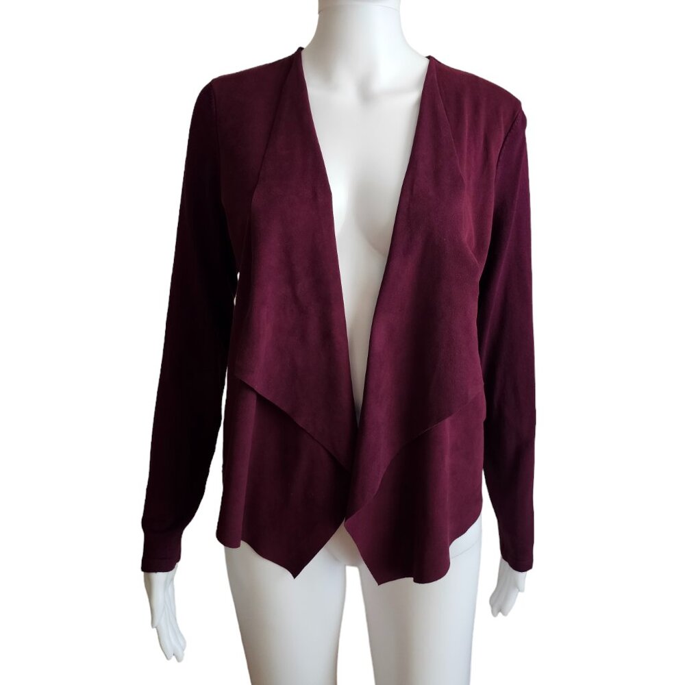 INC Faux Suede Open Cardigan Size Medium